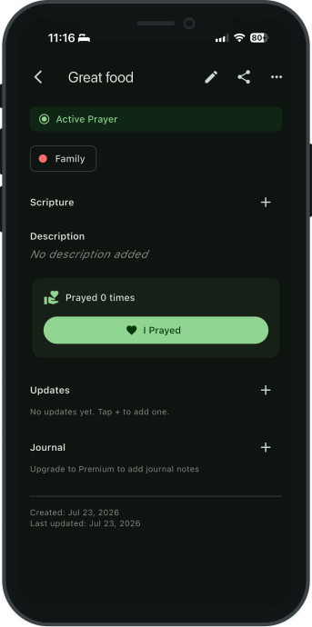 prayer details