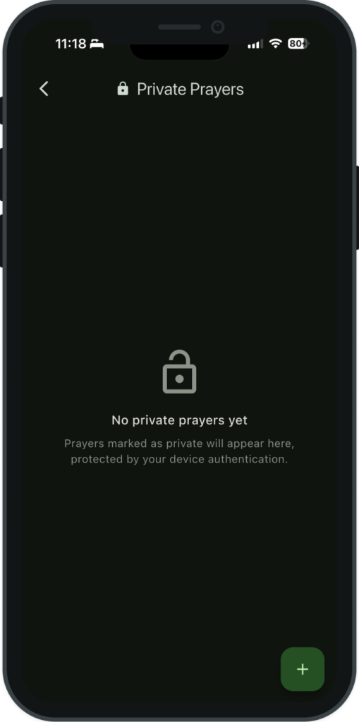 private prayers
